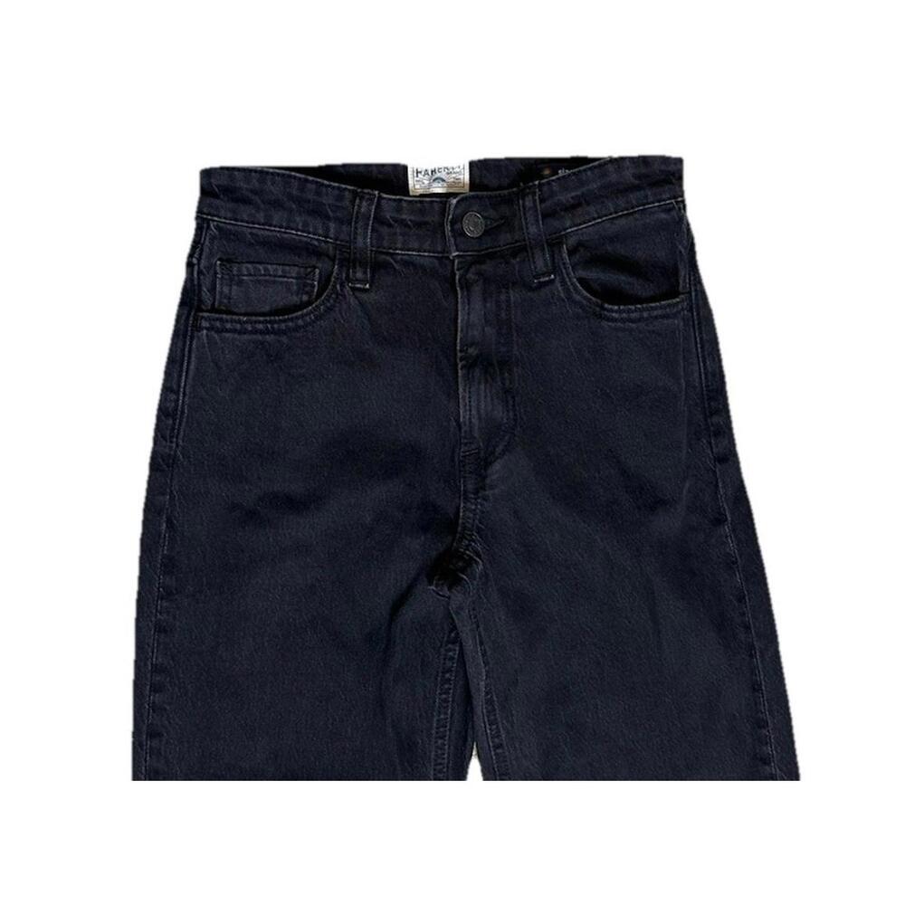 Faherty Slim Straight Jeans Womens 25 Pants Black Denim Special Weave Stretch - Picture 2 of 8